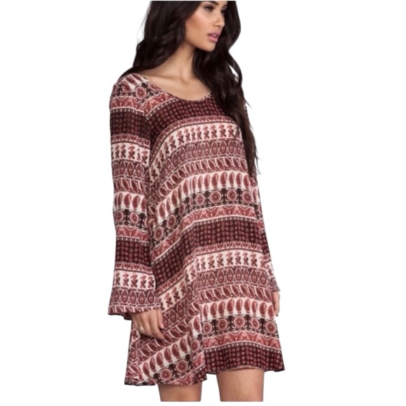 Cleobella x Revolve Elodie Boho Long Sleeve Mini Dress NEW - Picture 1 of 7